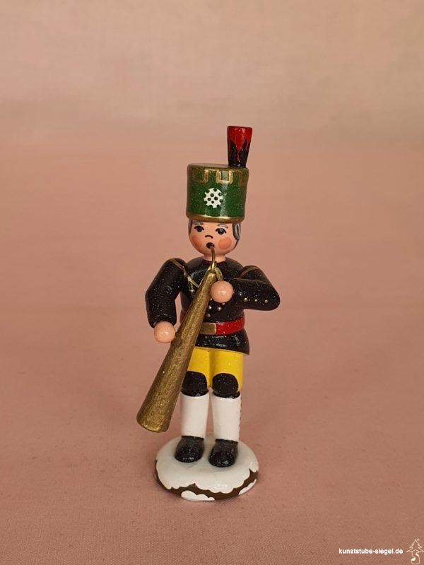 Hubrig Bergmann mit Russisch Horn Winterkinder