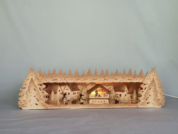 Tietze Schwibbogenerhöhung Weihnachtsmarkt exclusiv klein