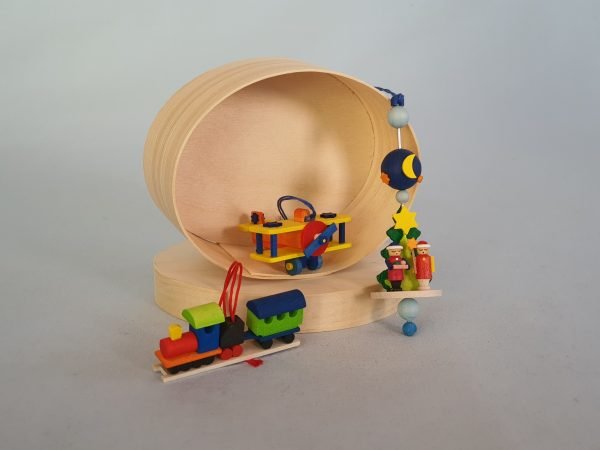 Baumbehang Spielzeugschachtel 3er Set in der Spanschachtel
